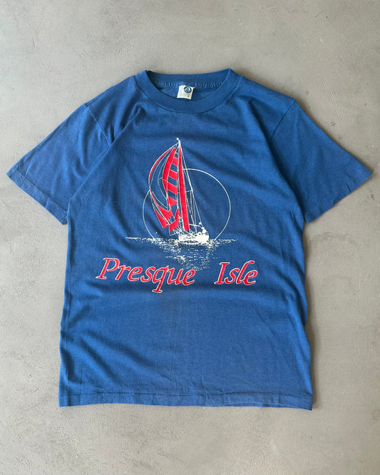 1980s - Blue Presque Isle T-Shirt - XS