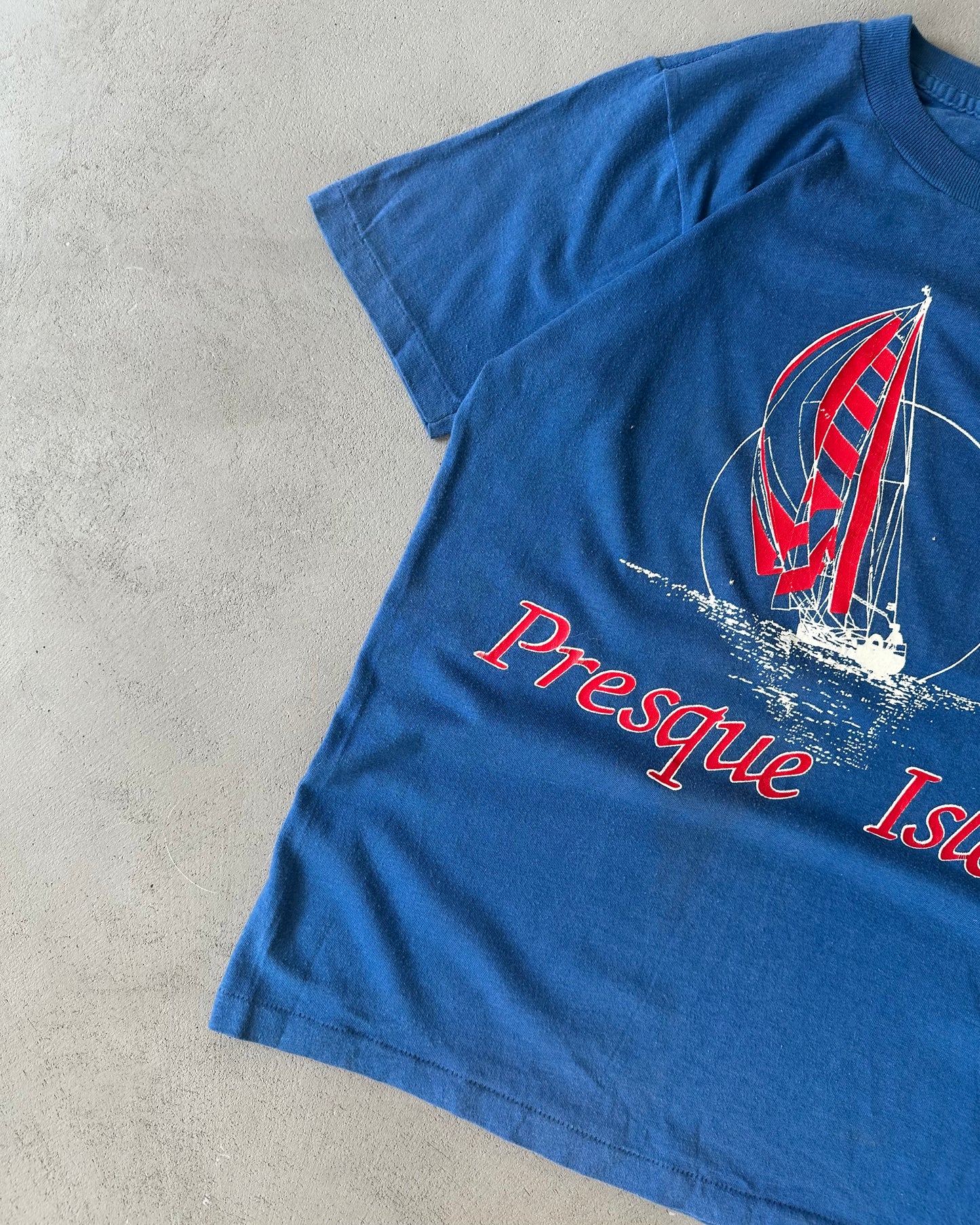 1980s - Blue Presque Isle T-Shirt - XS