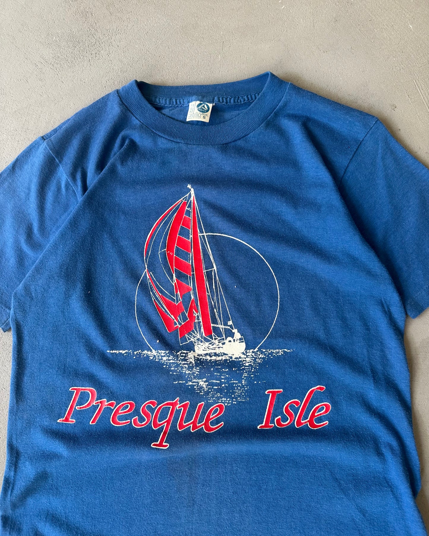 1980s - Blue Presque Isle T-Shirt - XS