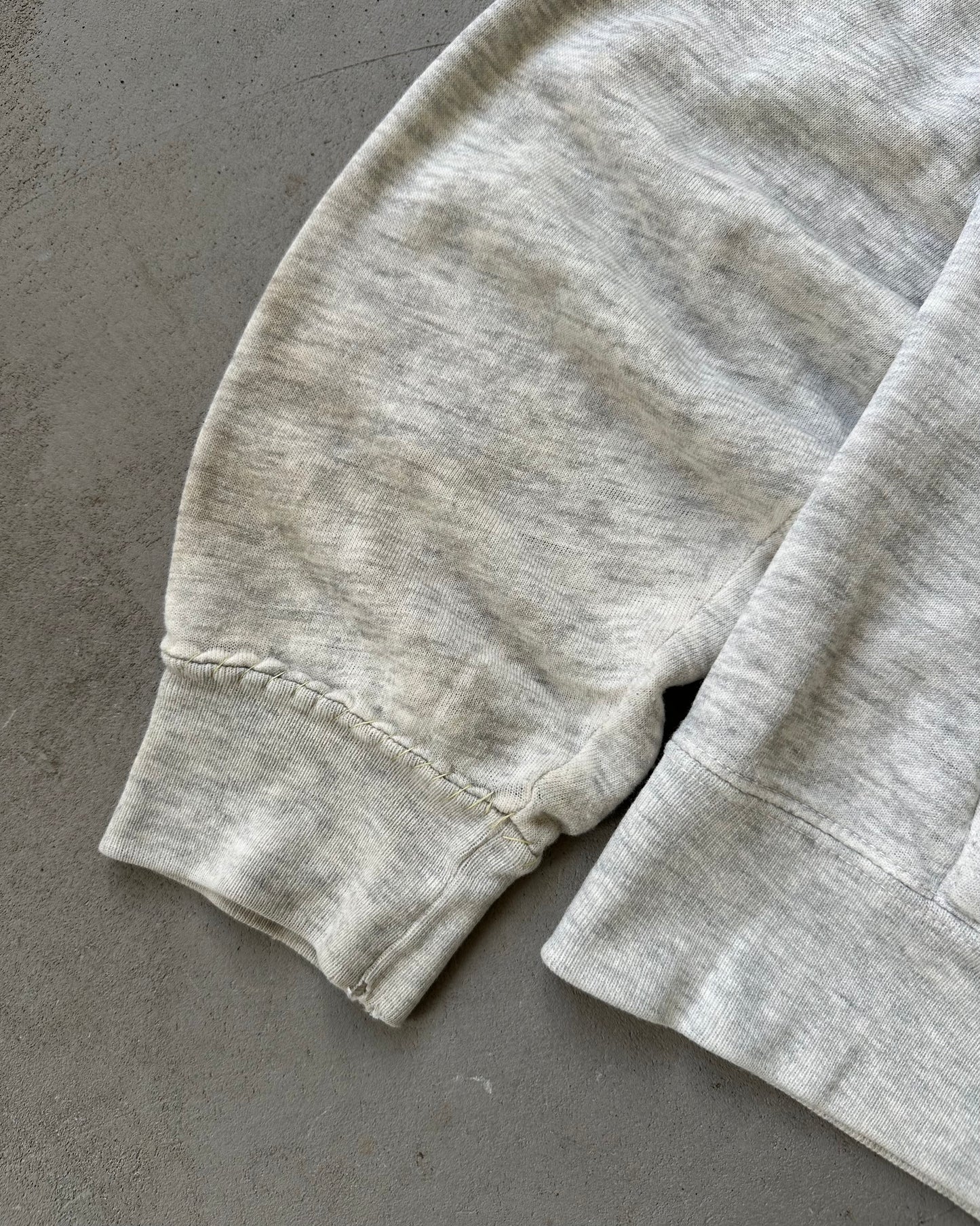 1980s - Distressed Ash Grey Woonsocket Hoodie - M