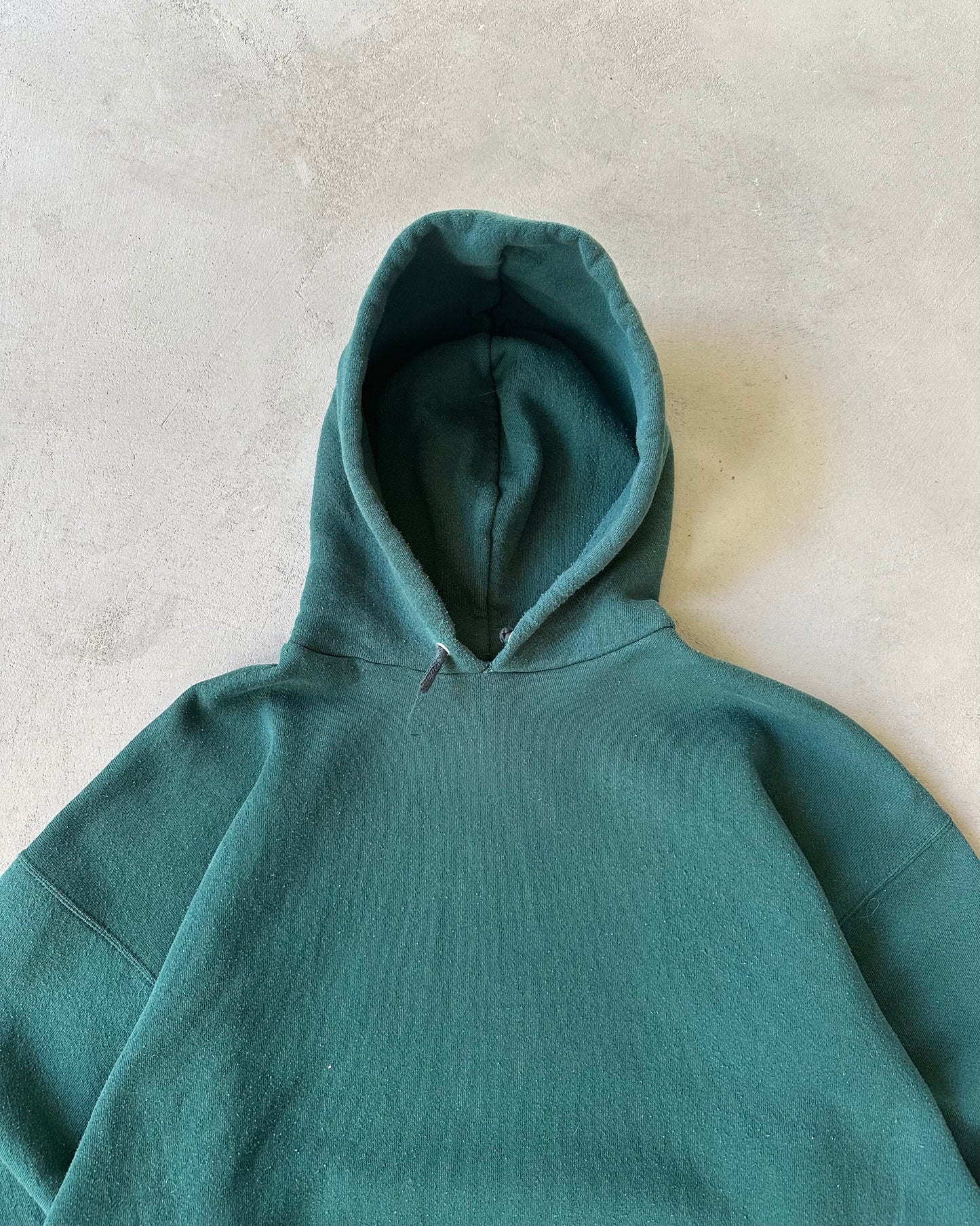 1990s - Forest Green Blank Hoodie - L