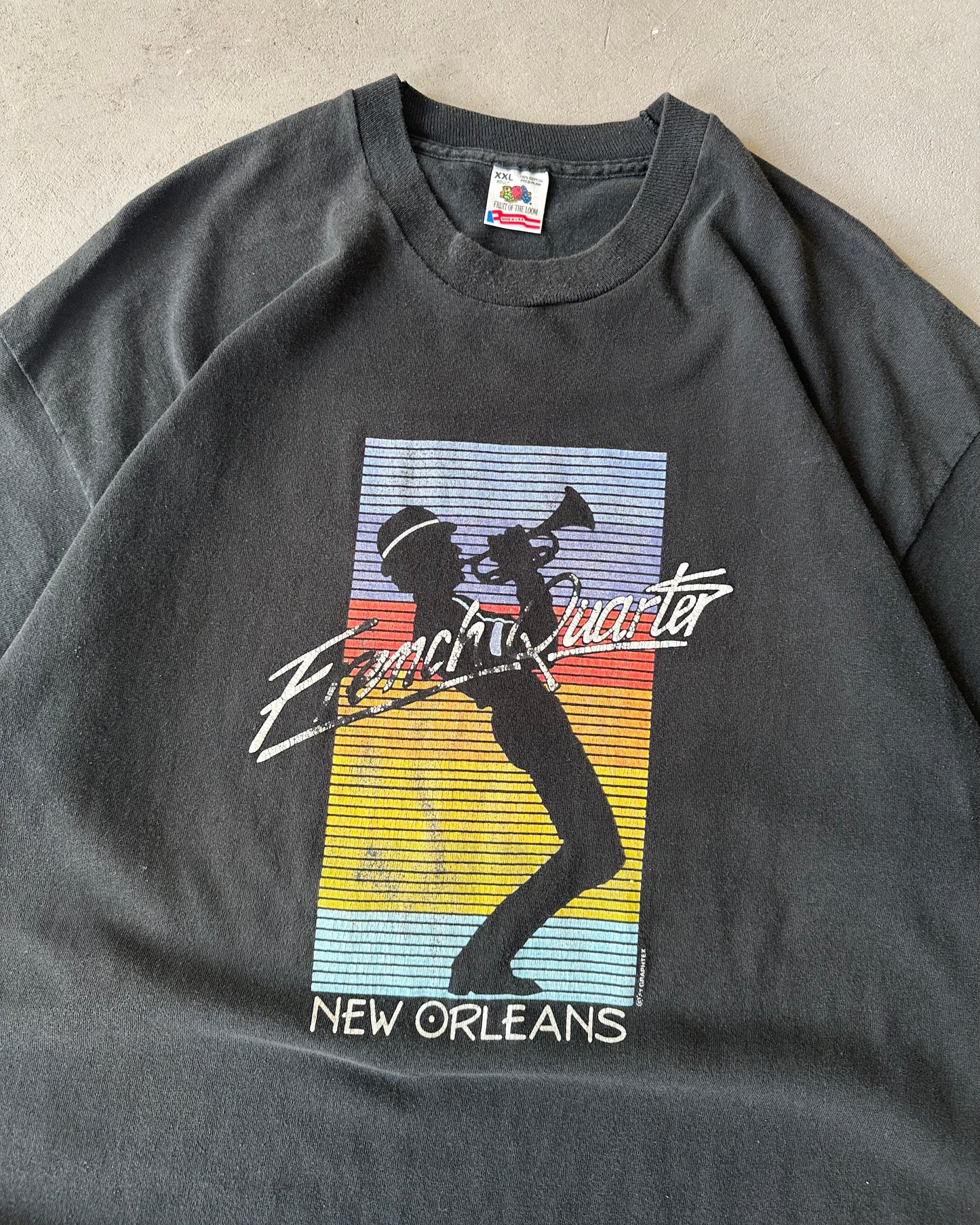 1990s - Black Jazz T-Shirt - XL/XXL