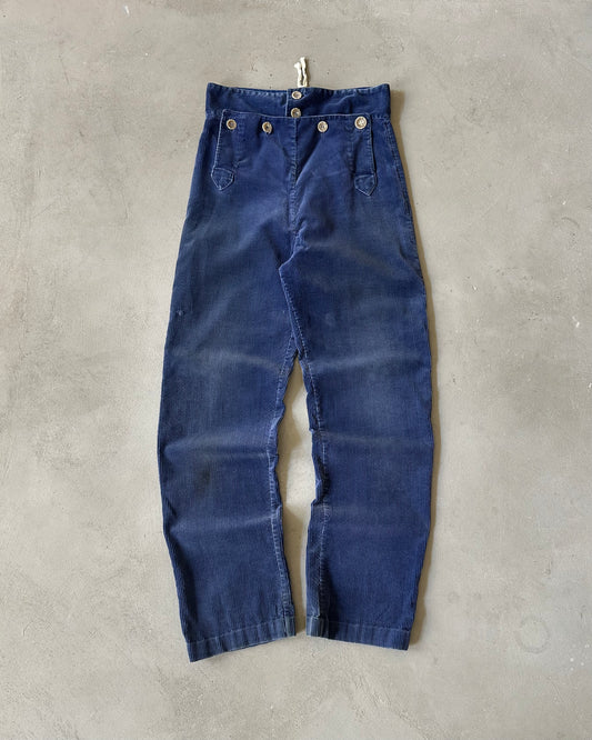 1970s - Blue Corduroy Pants - 29x30