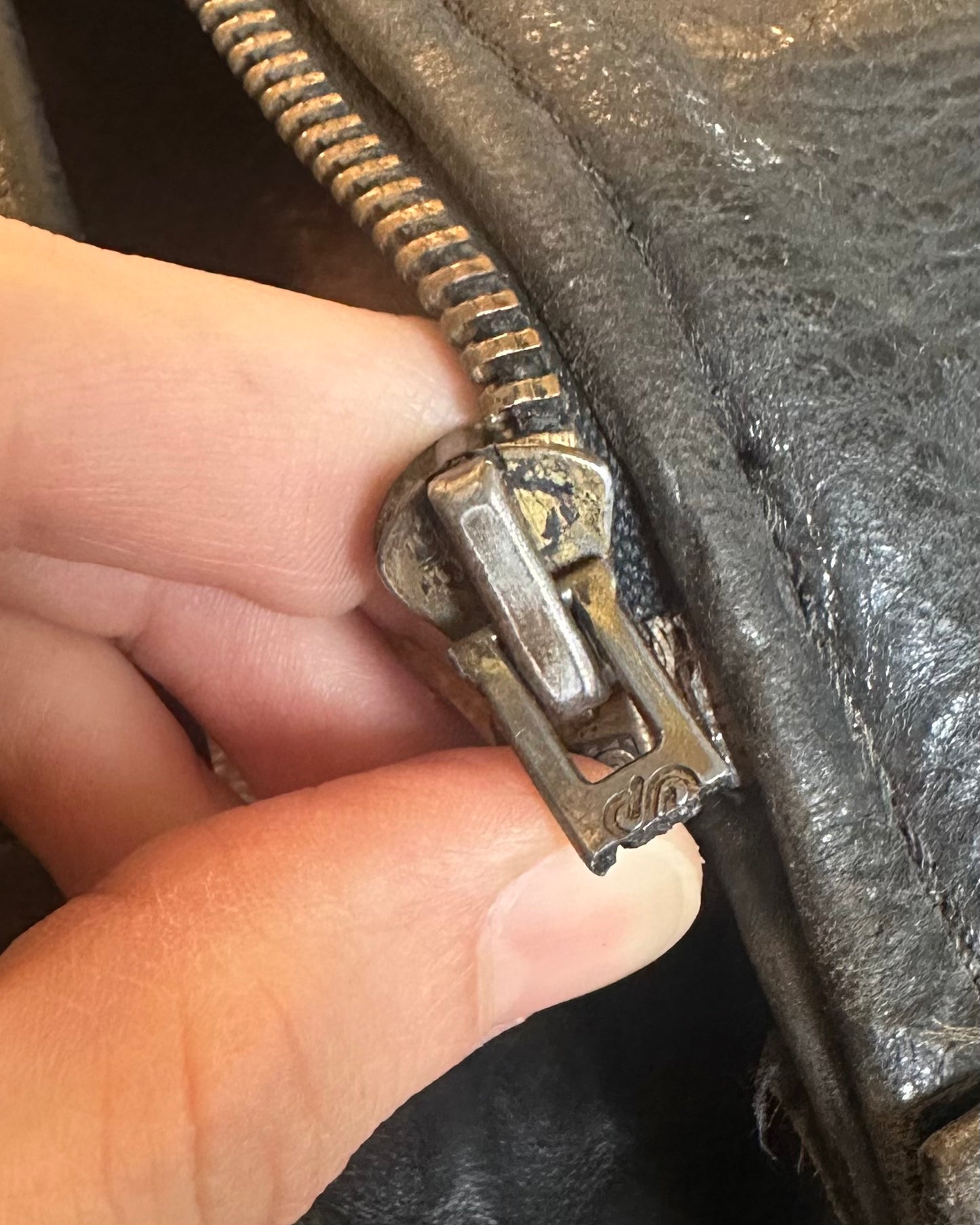 Années 60 - Blouson en cuir noir français - L