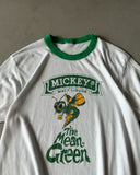 1980s - White/Green "The Mean Green" Ringer - S/M