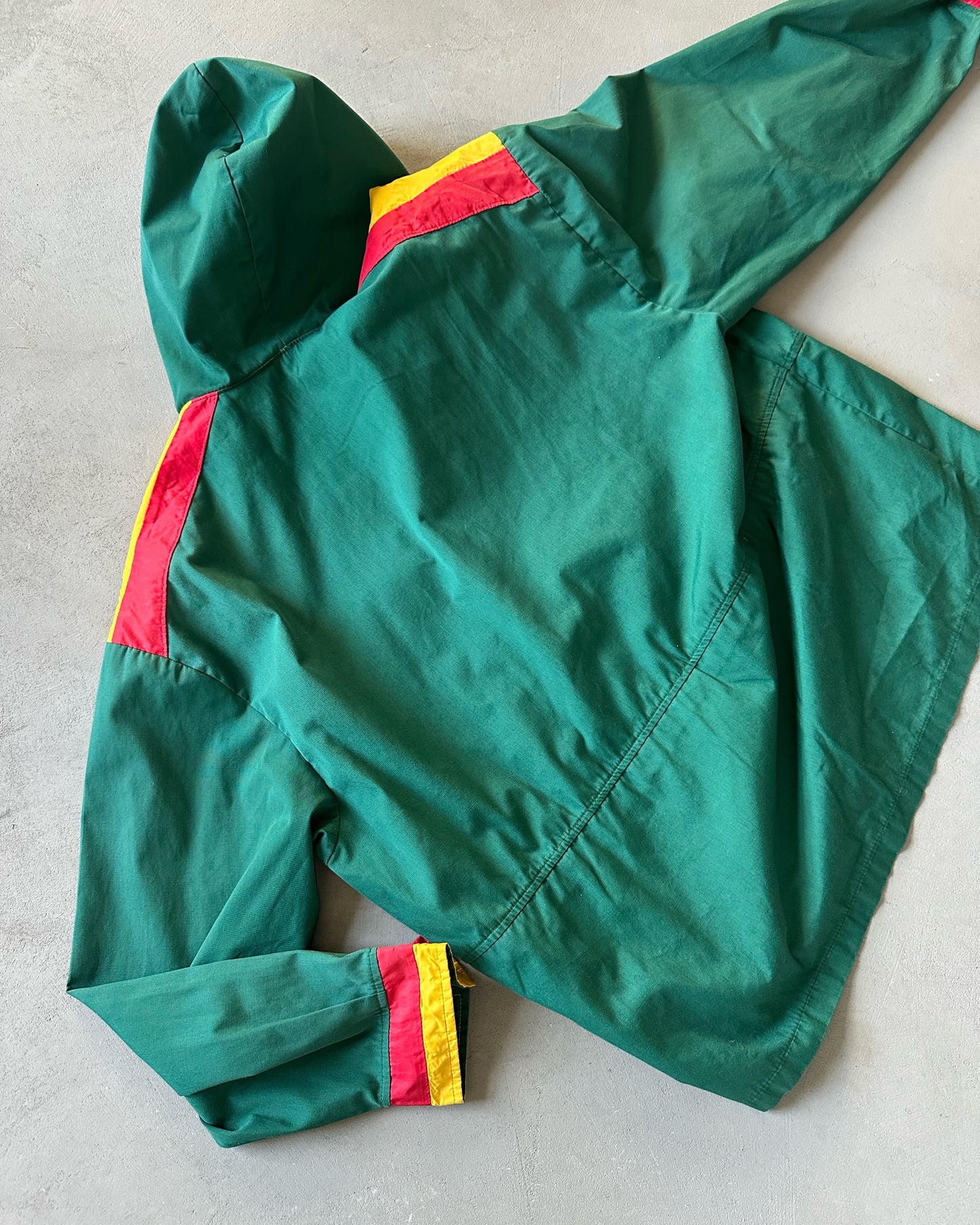 1980s - Green/Red Woolrich Light Anorak Jacket - XL