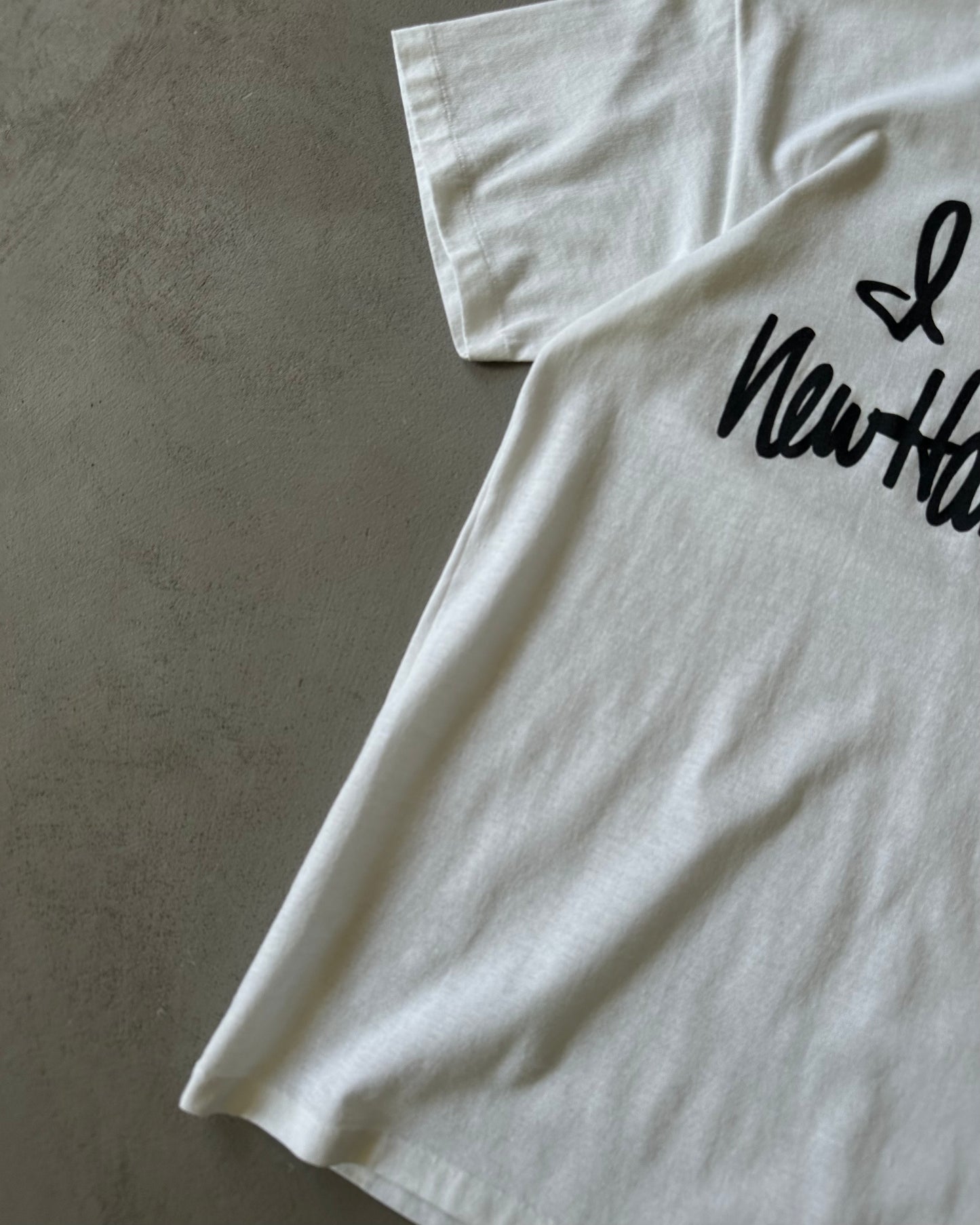 Années 80 - T-shirt blanc "I Love NH" - M