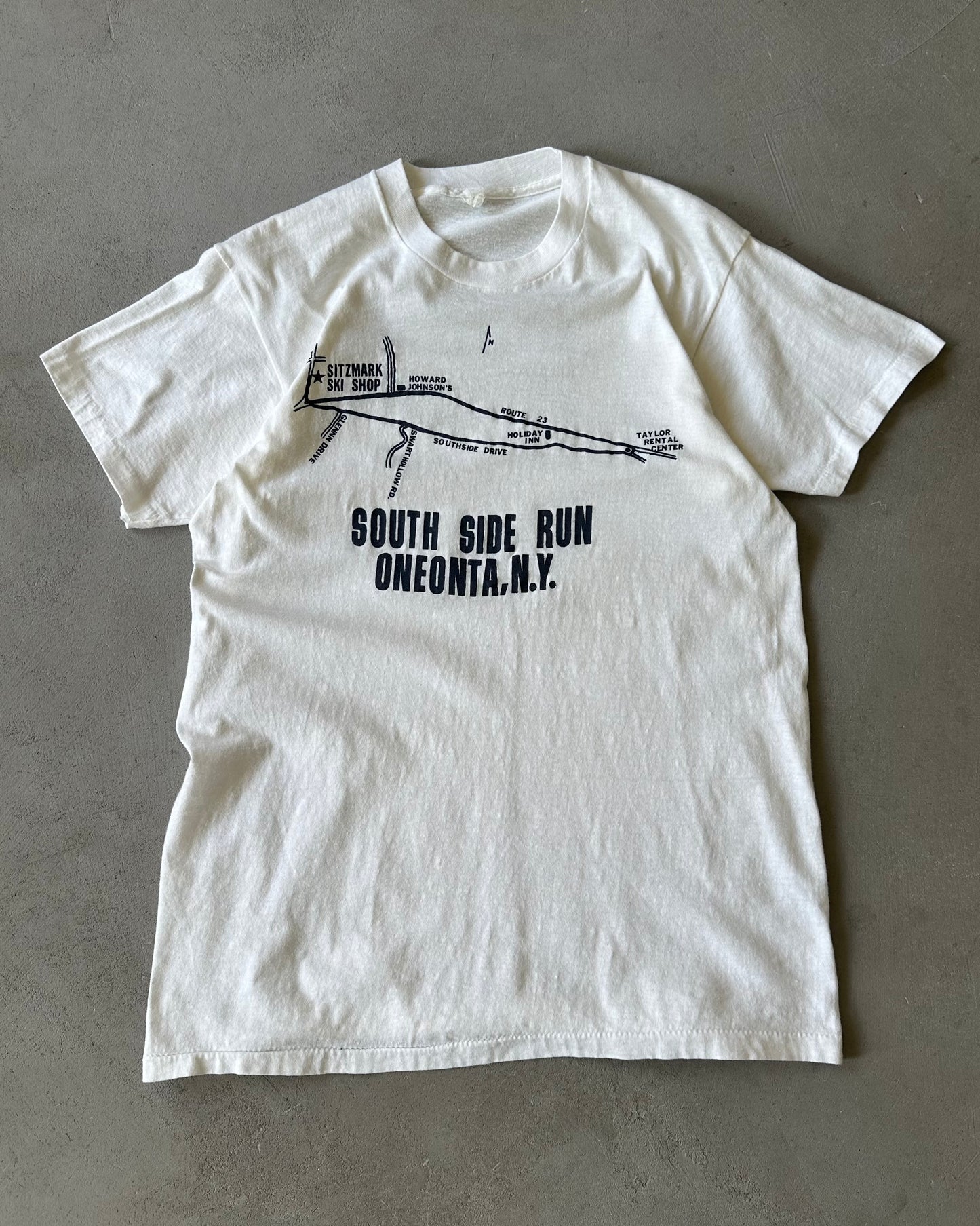 Années 70 - T-shirt Sitzmark blanc - M