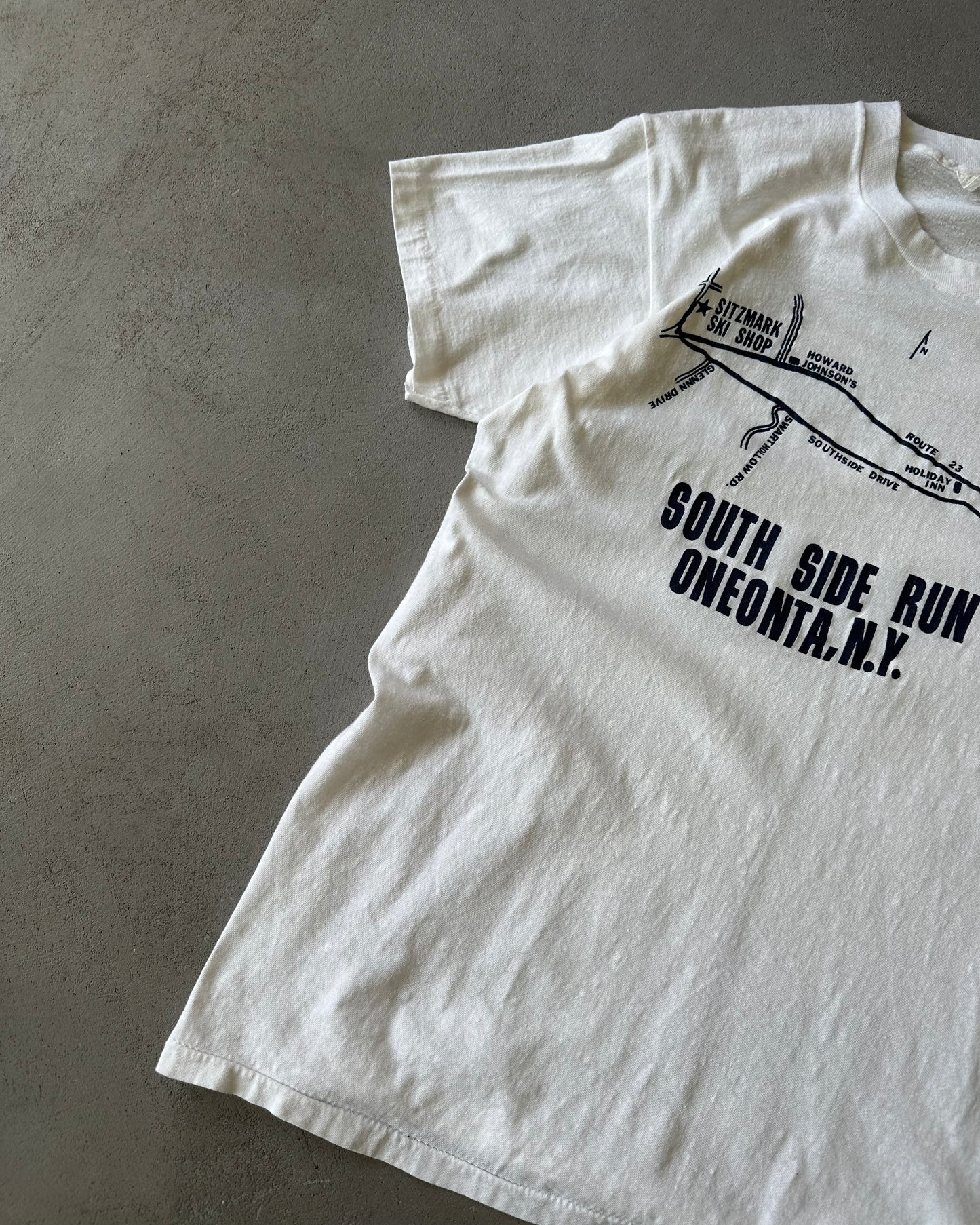 Années 70 - T-shirt Sitzmark blanc - M