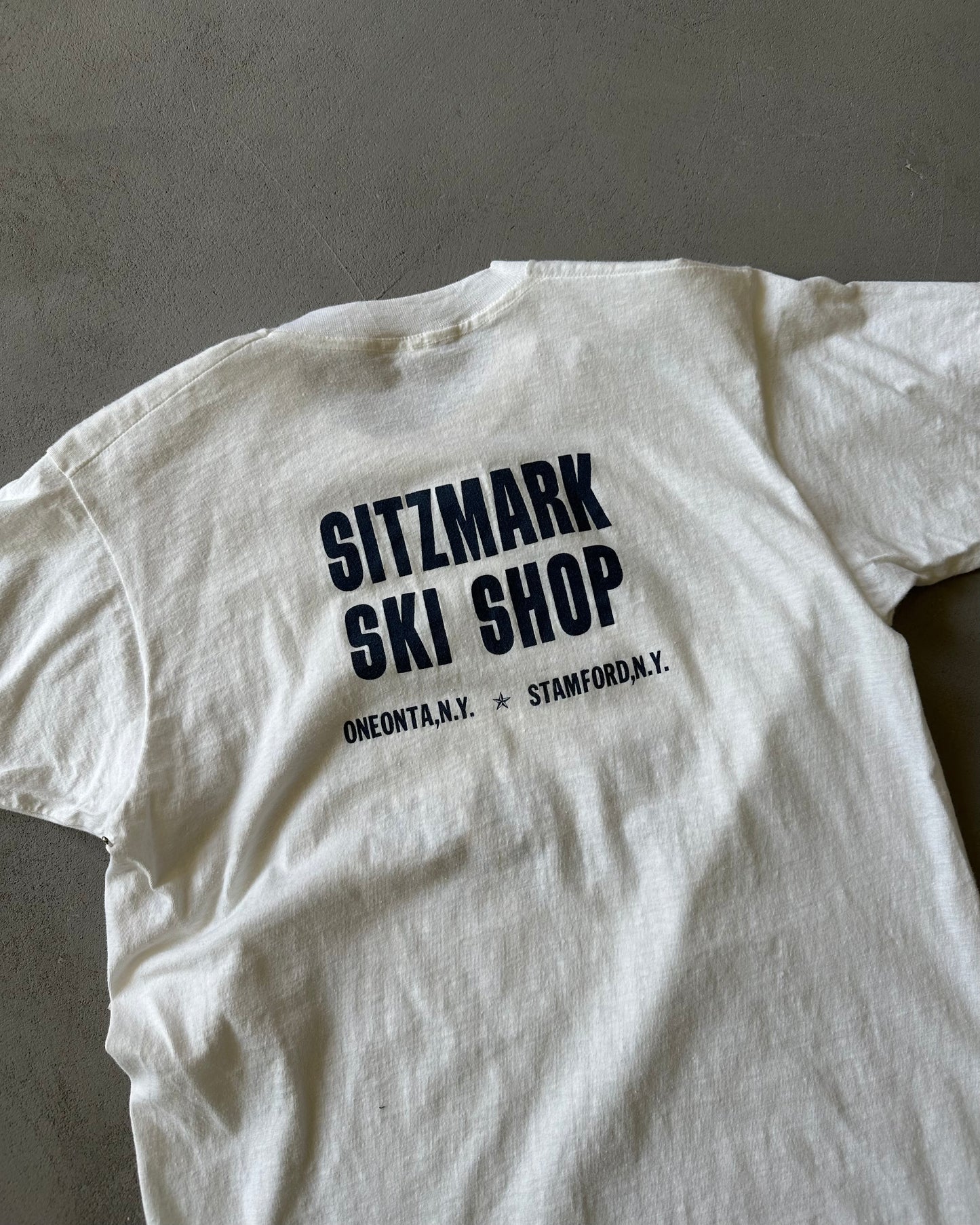 Années 70 - T-shirt Sitzmark blanc - M