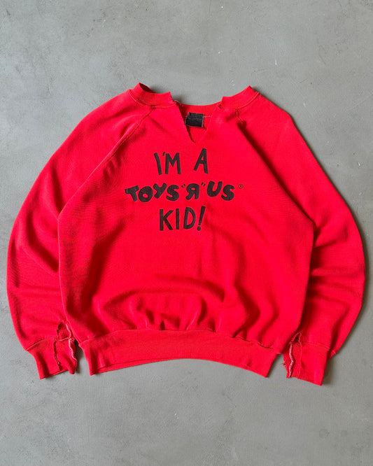 1980s - Distressed Red Toys"R"Us Crewneck - M
