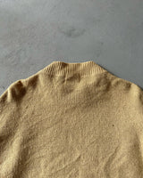 1970s - Tan Leather/Orlon Sweater - M
