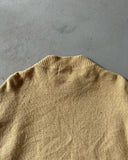 1970s - Tan Leather/Orlon Sweater - M