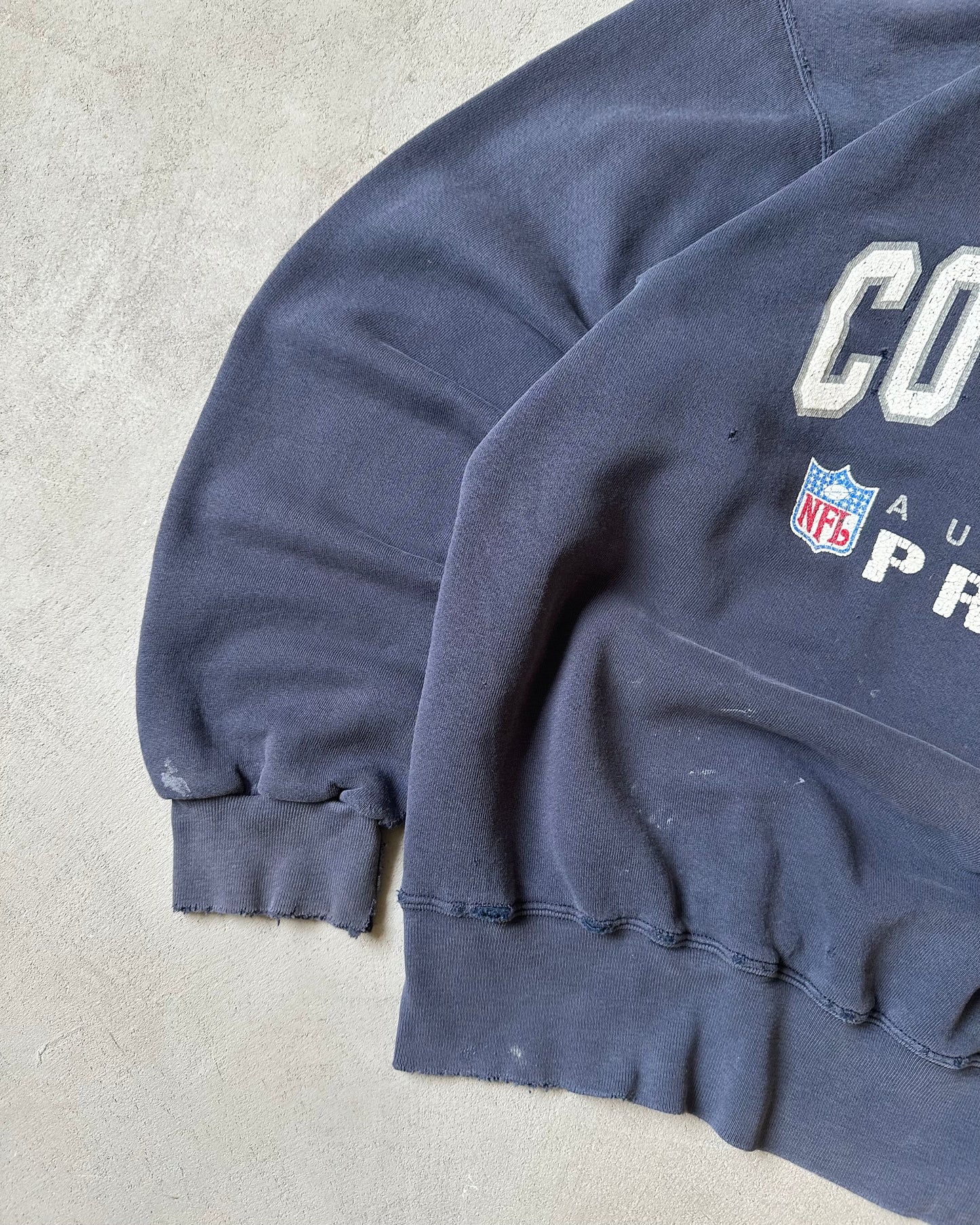 1990s - Distressed Navy Dallas Cowboys Crewneck - XL