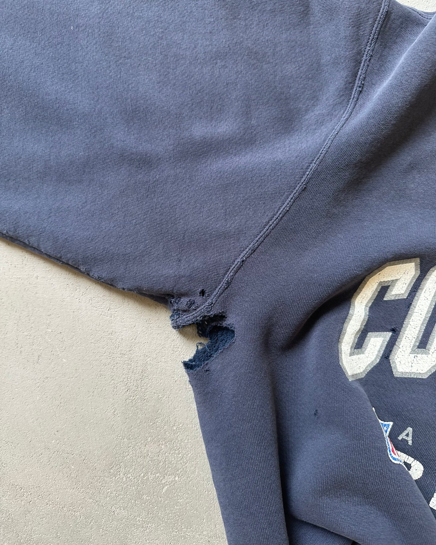 1990s - Distressed Navy Dallas Cowboys Crewneck - XL