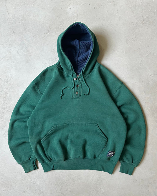 1990s - Green Russell Hoodie - M