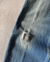1970s - Repaired Faded Astra Jeans - 30x32
