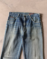 1970s - Repaired Faded Astra Jeans - 30x32
