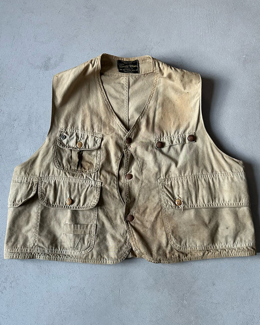 1940s - Distressed The Hettrick MFG. Co. Hunting Vest - L