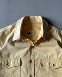 1980s - Faded Yellow MEQ Button Up - XL
