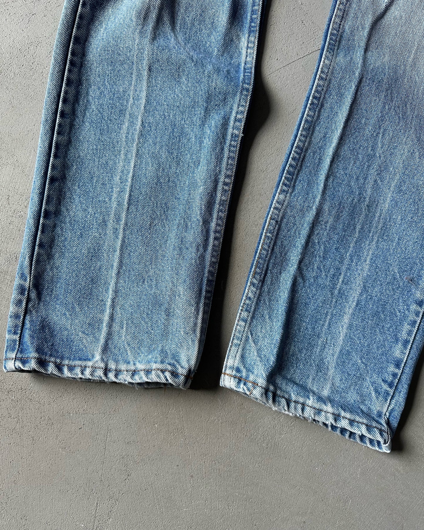 1980s - Distressed 505 Orange Tav Levi's Jeans - 29x32