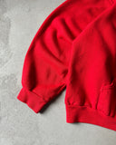 1970s - Red Fraternity Russell Hoodie - M