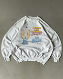 1980s - White "I Love Hot Mens" Crewneck - M/L