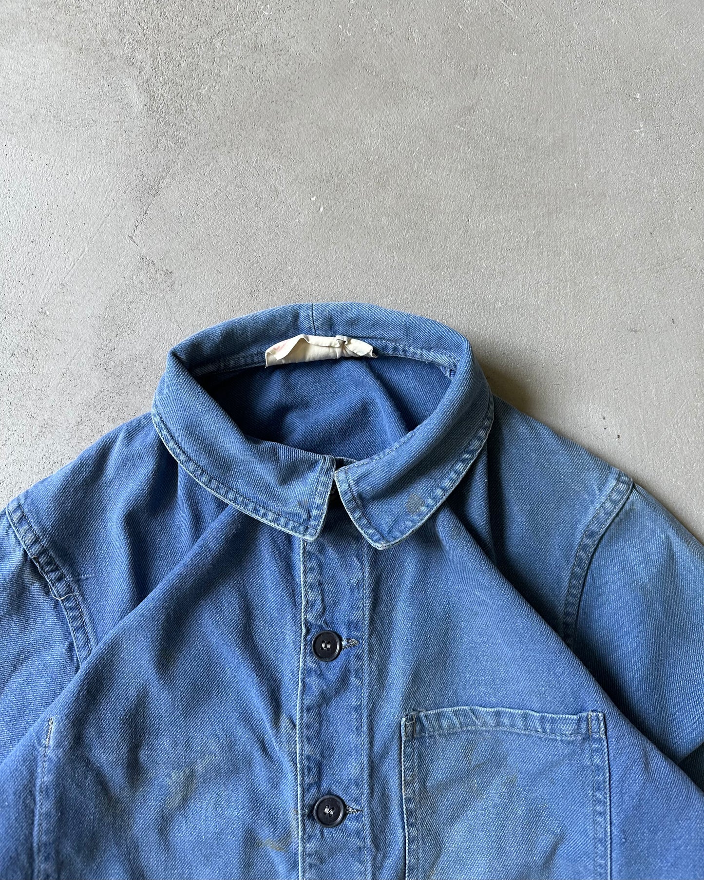 1970s - Distressed Blue Euro Chore - XS