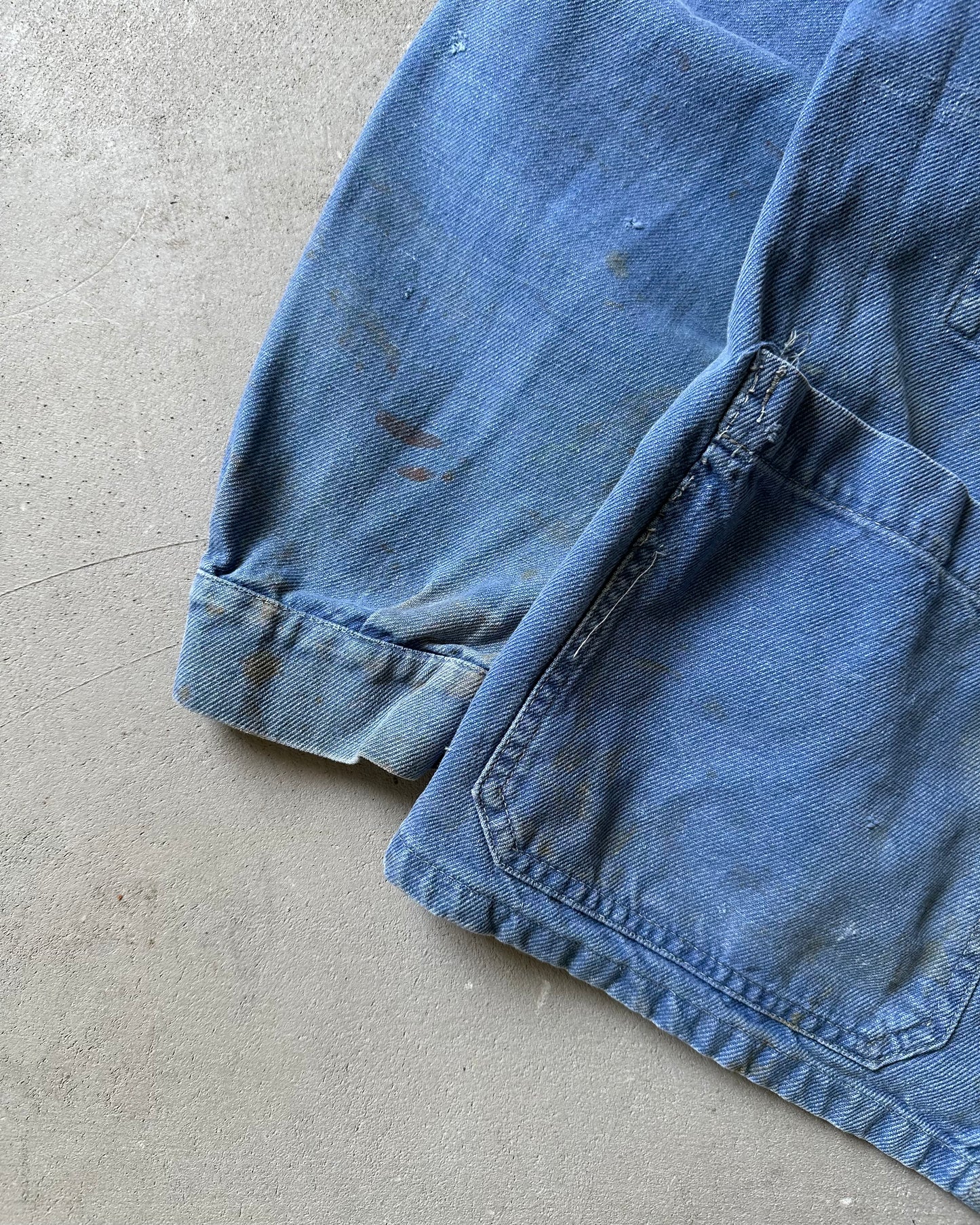 1970s - Distressed Blue Euro Chore - XS
