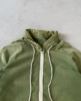 1980s - Faded Green Hand Made Cotton Jacket - S