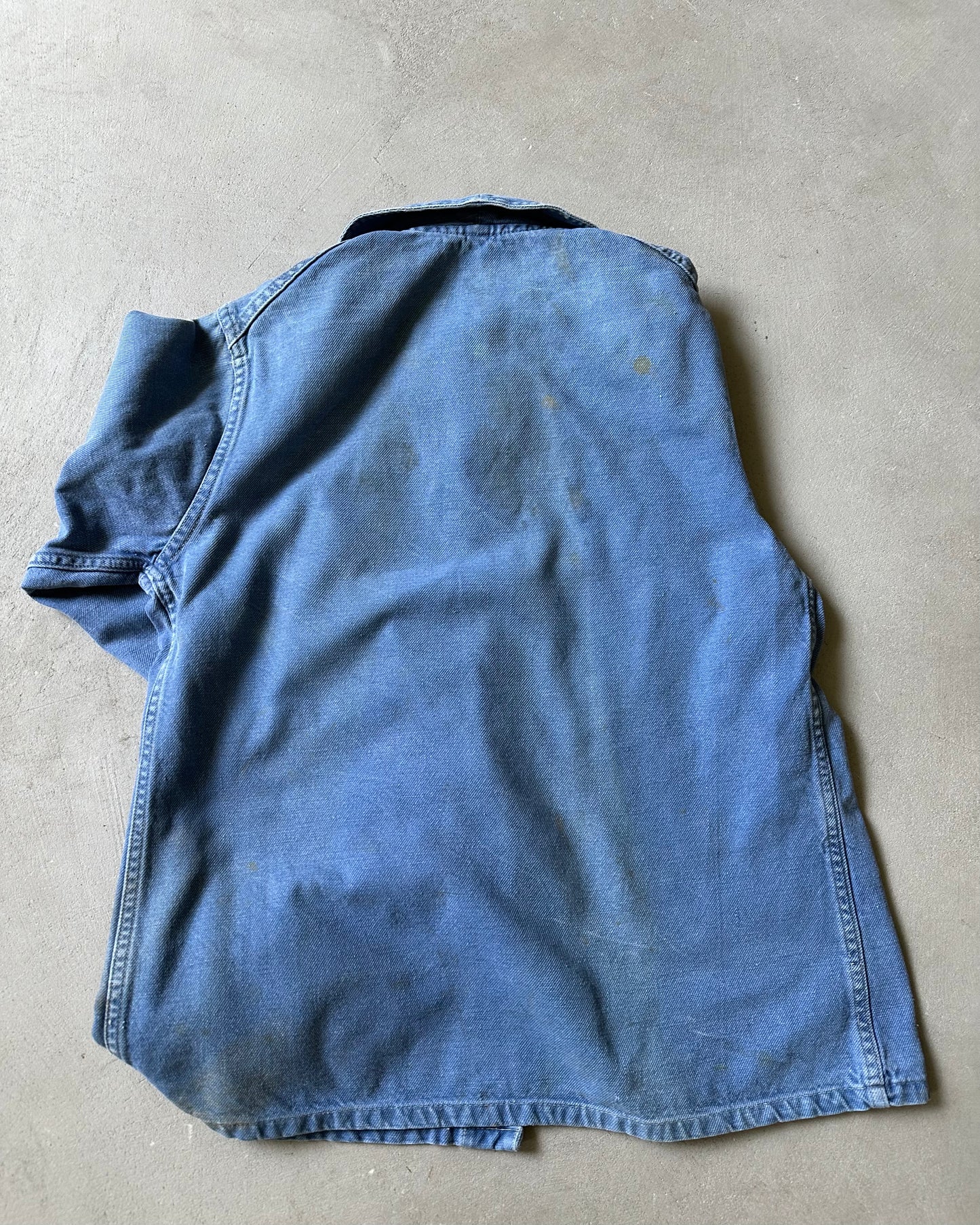 1970s - Distressed Blue Euro Chore - XS