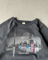 1980s - Faded Charcoal Toronto Crewneck - S/M