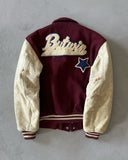 1960s - Burgundy/Cream "Butwin" Varsity Jacket - 38 (S)