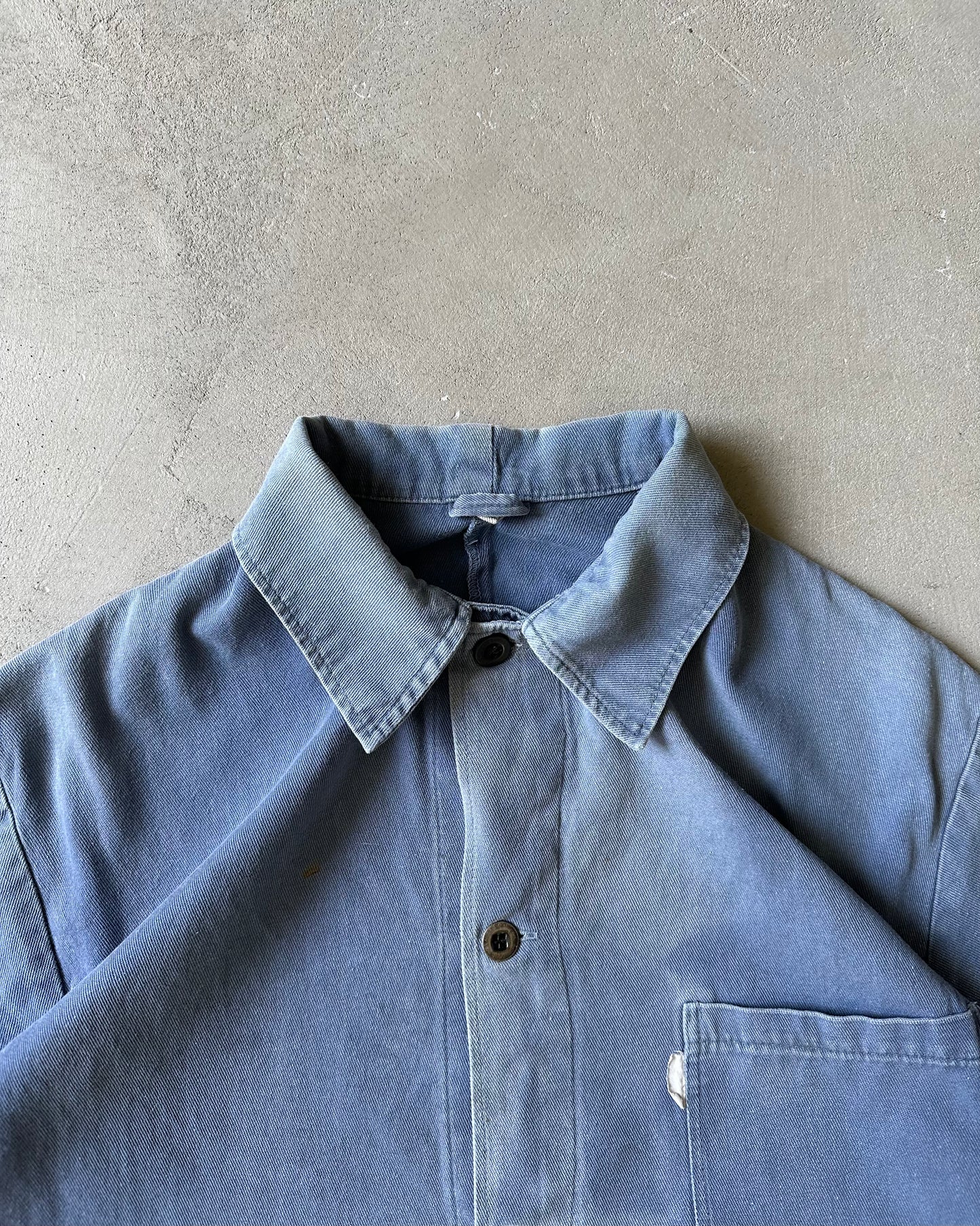 1990s - Distressed Light Blue Euro Chore - M(Long)