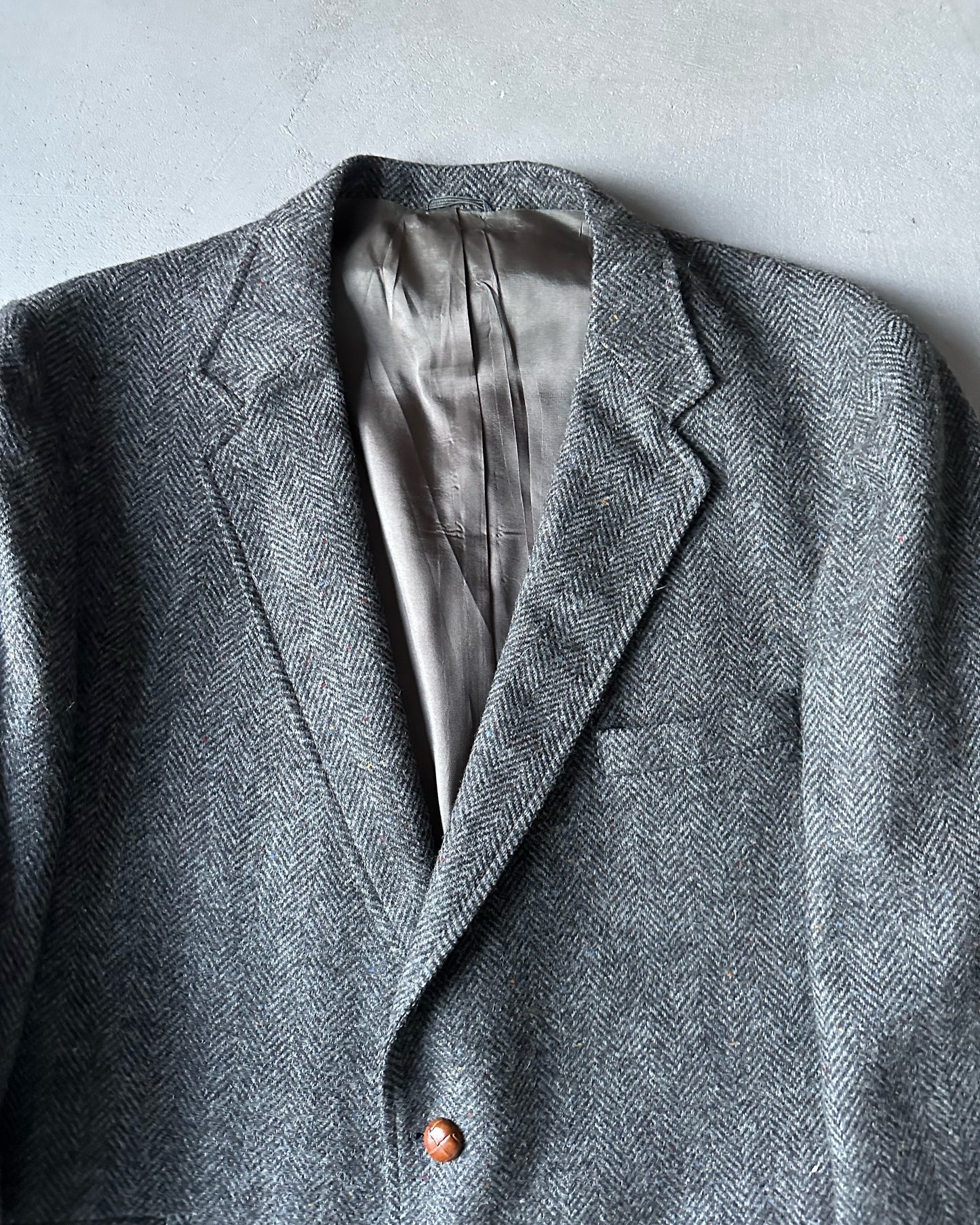 1980s - Grey Levi's Tweed Blazer - 46