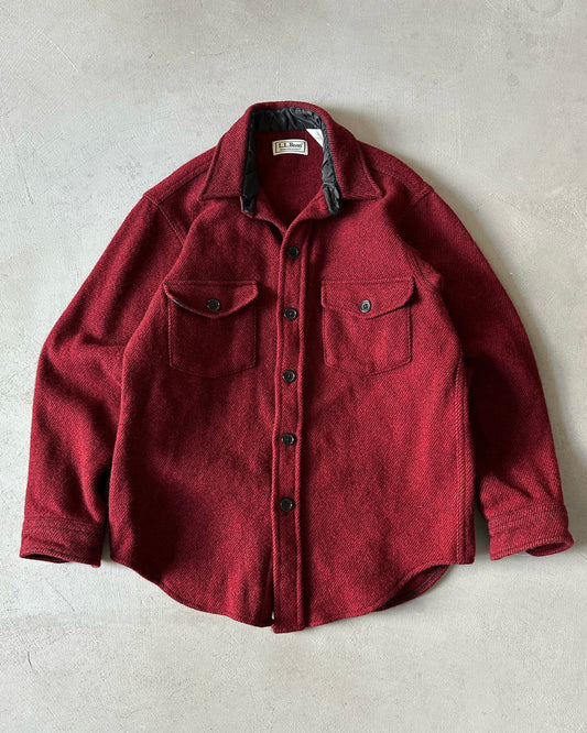 1990s - Red/Black L.L.Bean Button Up - S/M