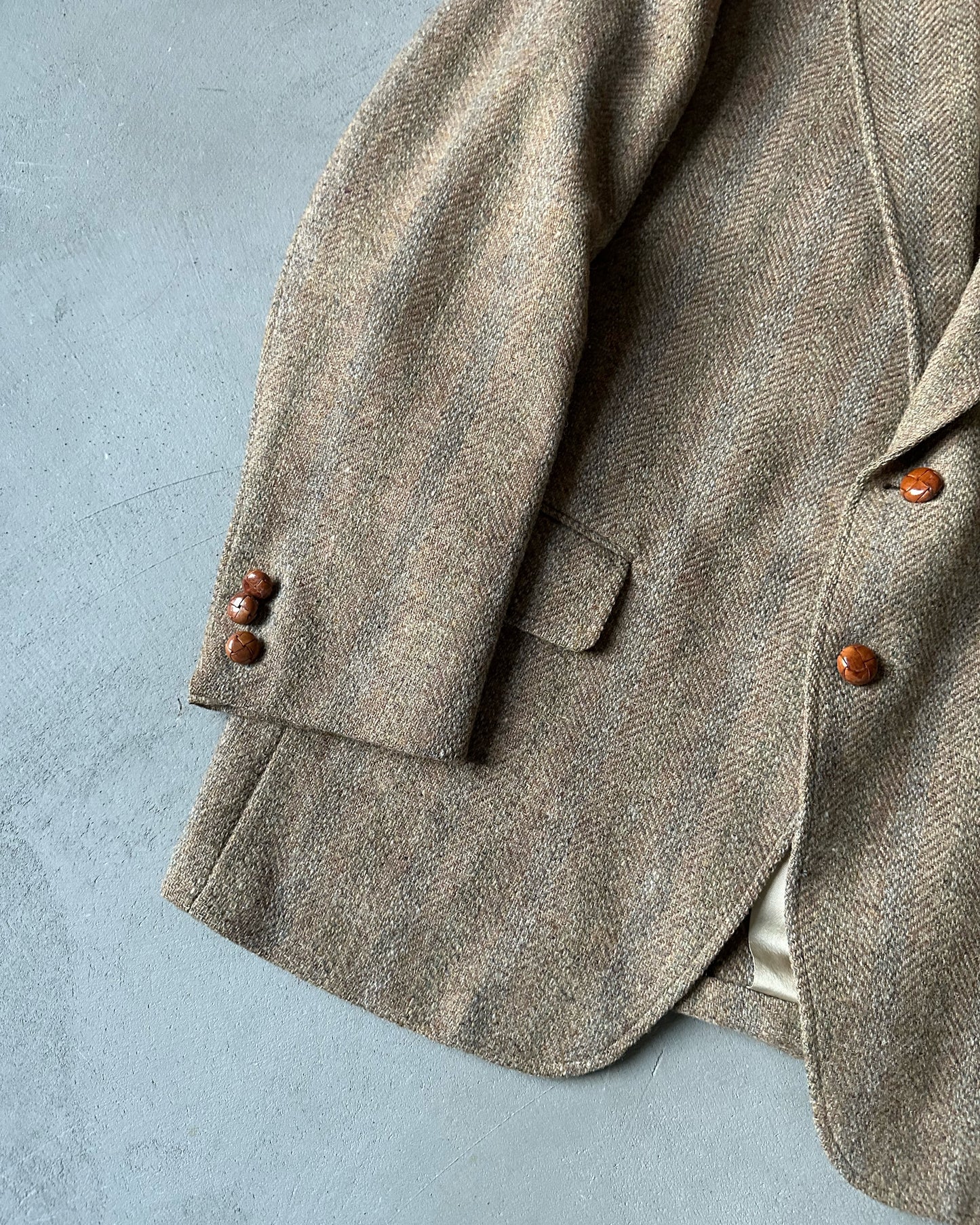 1980s - Coyote/Grey Tweed Blazer - 44