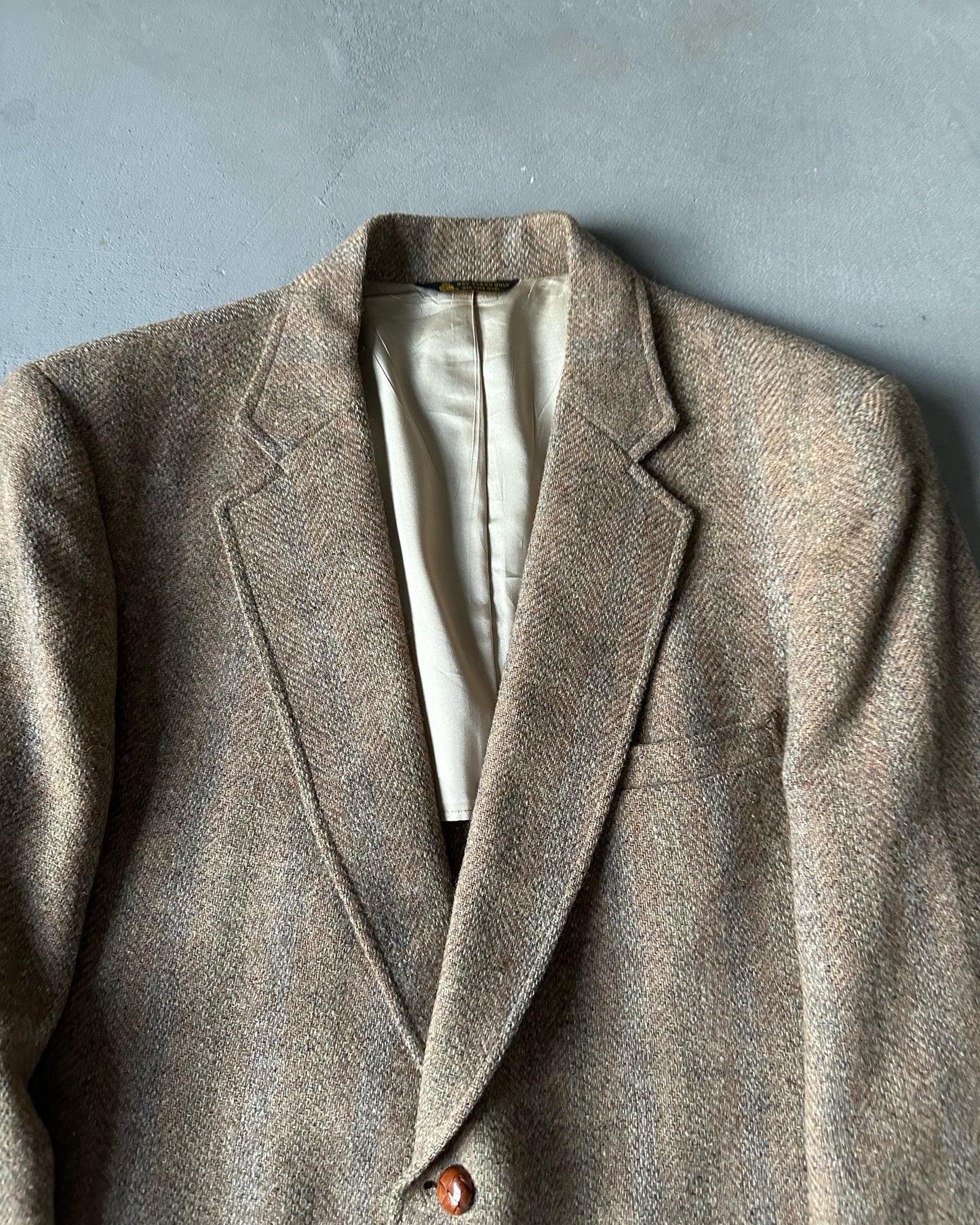 1980s - Coyote/Grey Tweed Blazer - 44