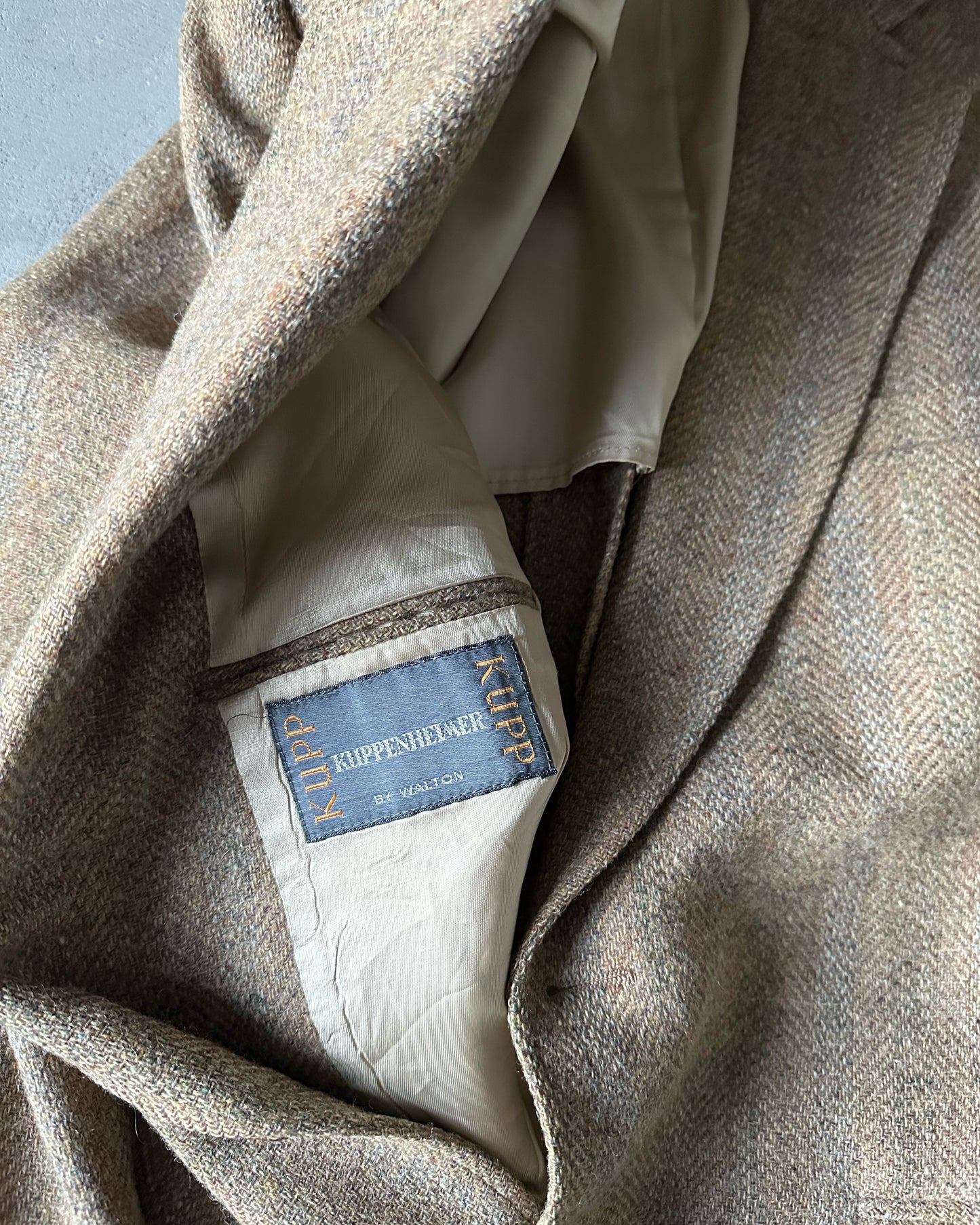 1980s - Coyote/Grey Tweed Blazer - 44