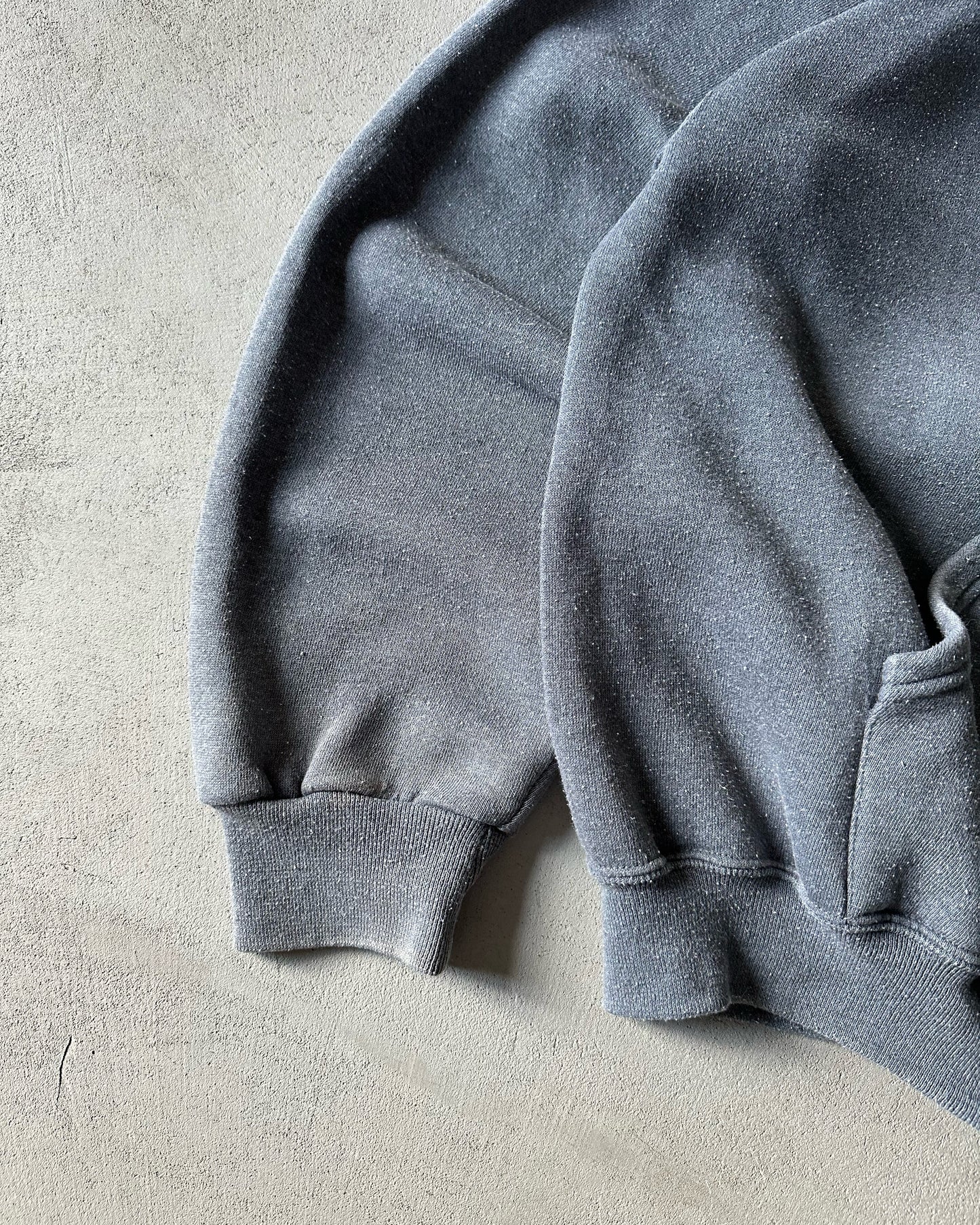 1990s - Charcoal Russell Zip Up Hoodie - L