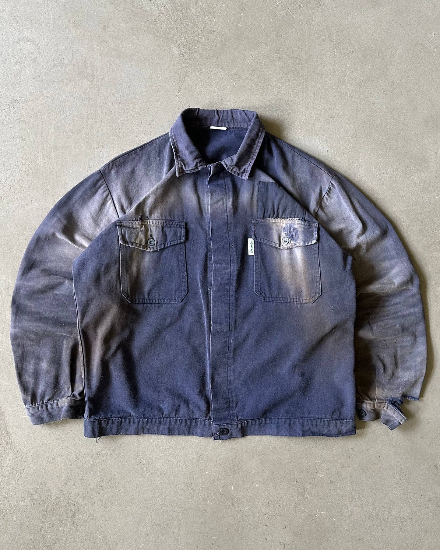 1990s - Distressed Blue Brembo Euro Chore - XL
