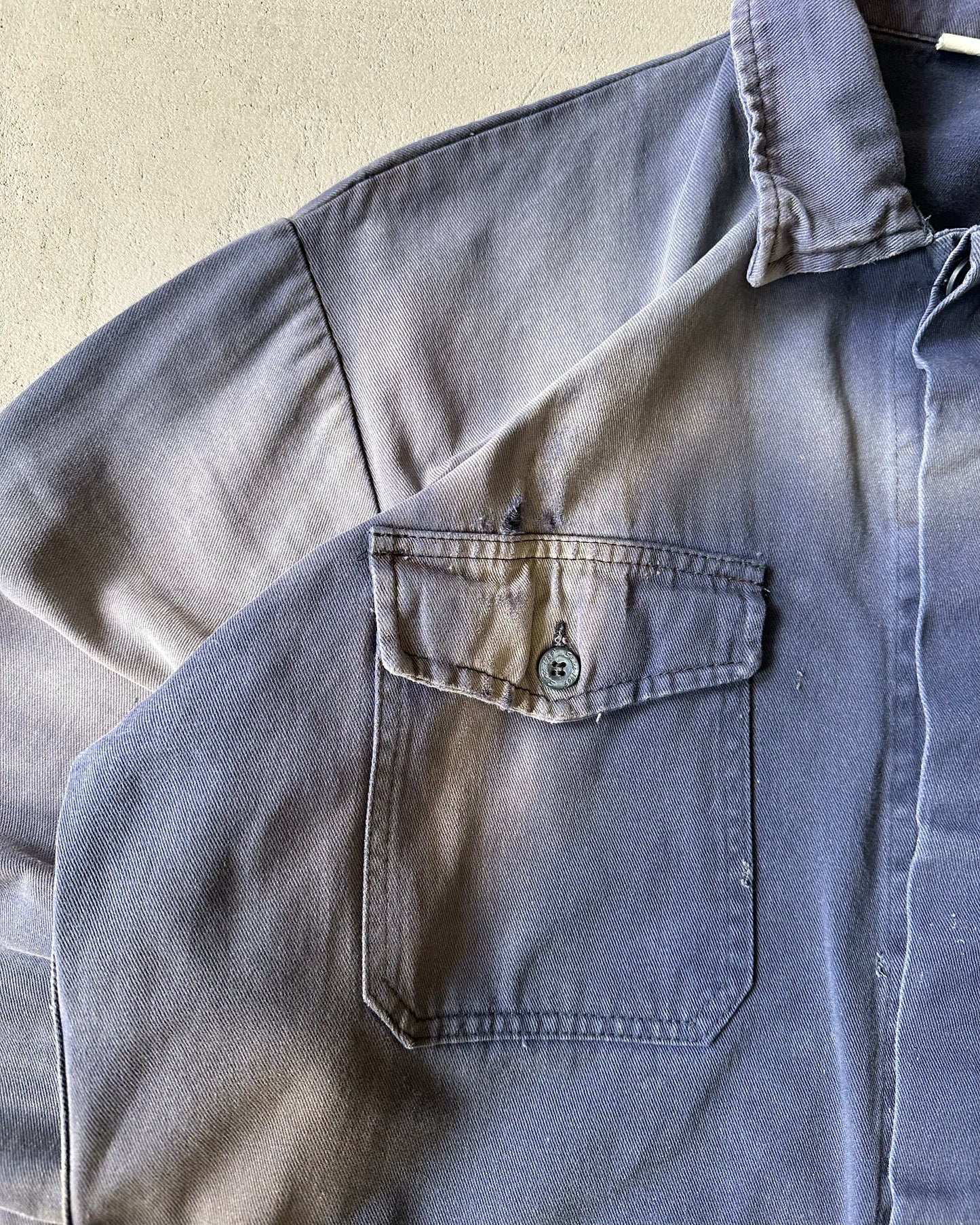 1990s - Distressed Blue Brembo Euro Chore - XL
