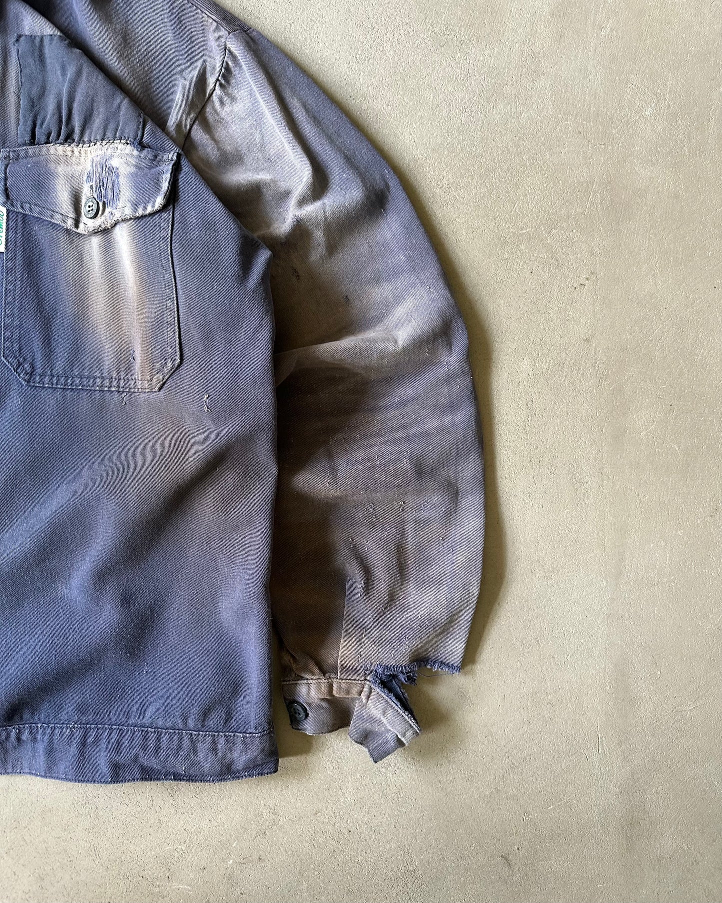 1990s - Distressed Blue Brembo Euro Chore - XL