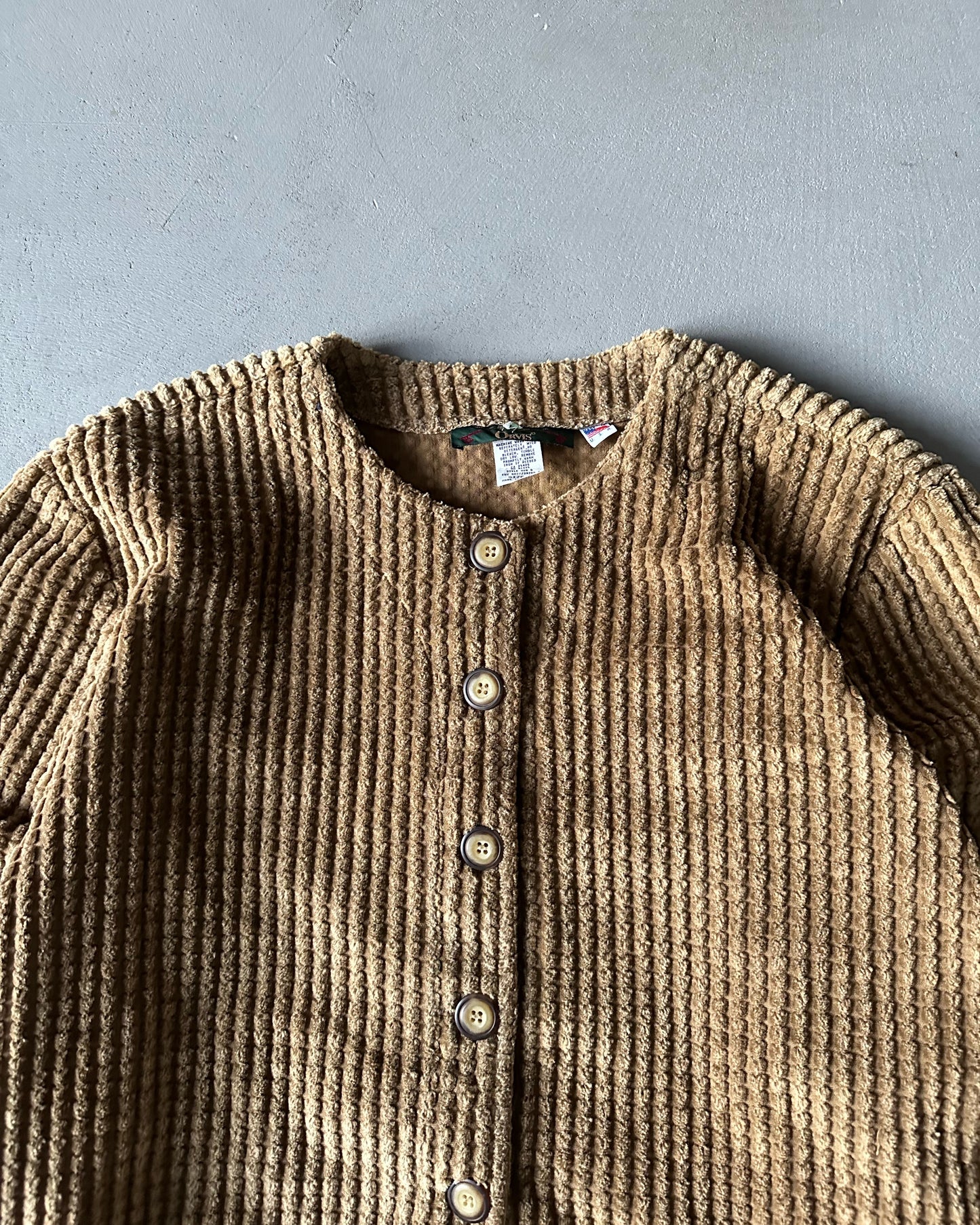 1990s - Light Brown Corduroy Orvis Women's Overshirt - (W)XL