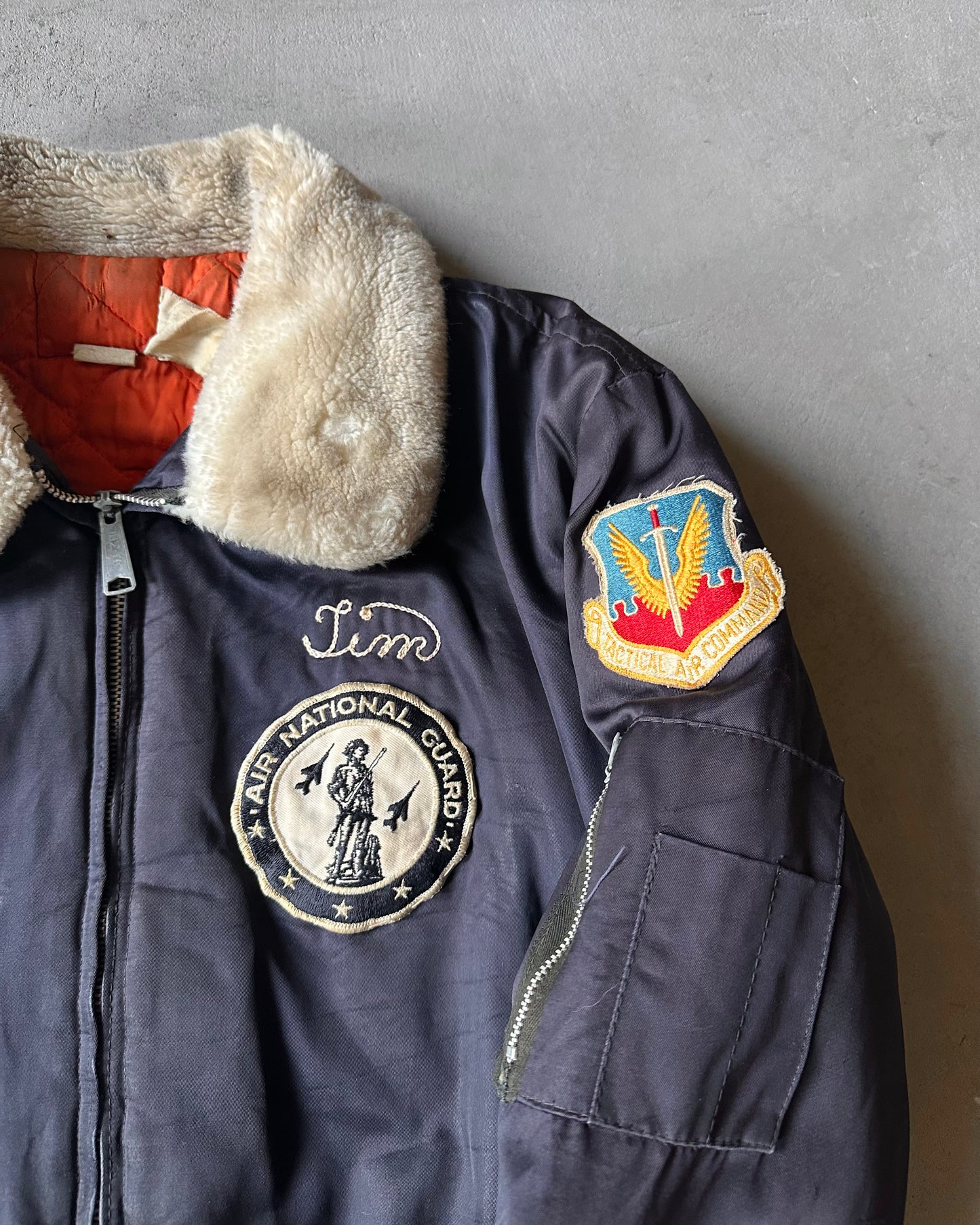 Années 1970 - Blouson aviateur "Chainstitch" de l'armée de l'air - L