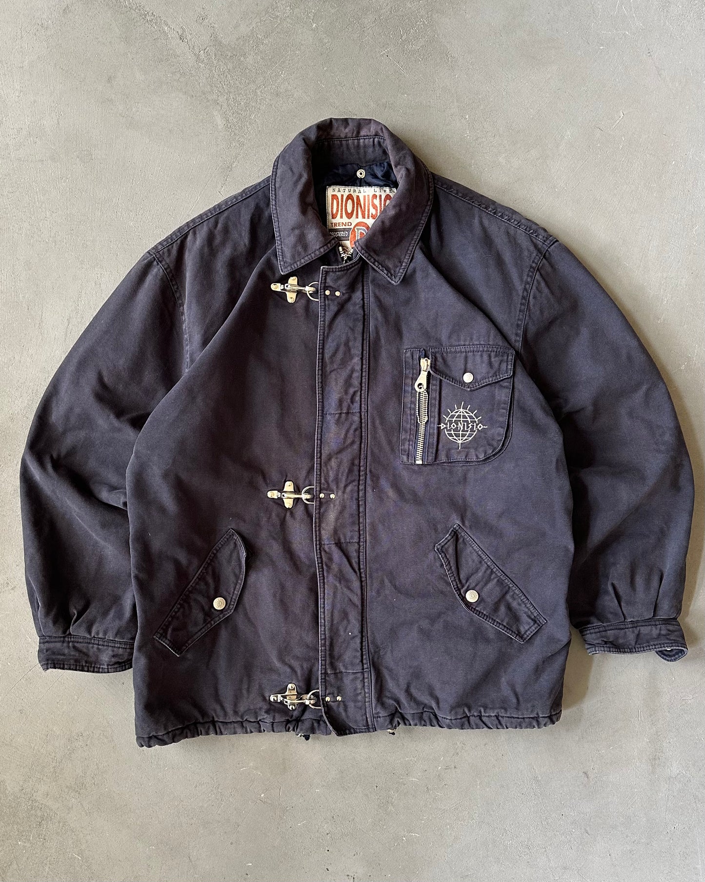 Années 90 - Veste de pompier bleu marine foncé - XL