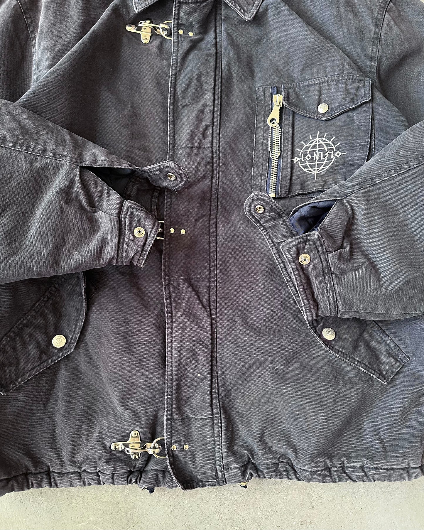 Années 90 - Veste de pompier bleu marine foncé - XL