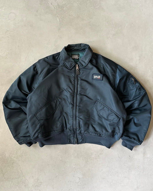 Années 2000 - Blouson aviateur Schott Marine - XL