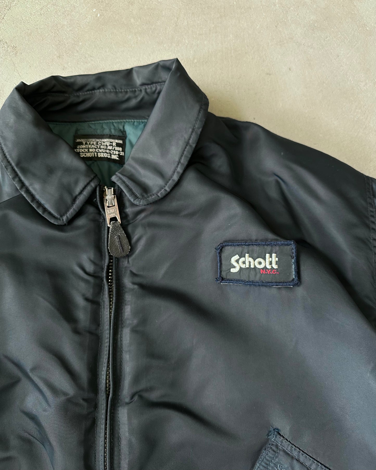 Années 2000 - Blouson aviateur Schott Marine - XL