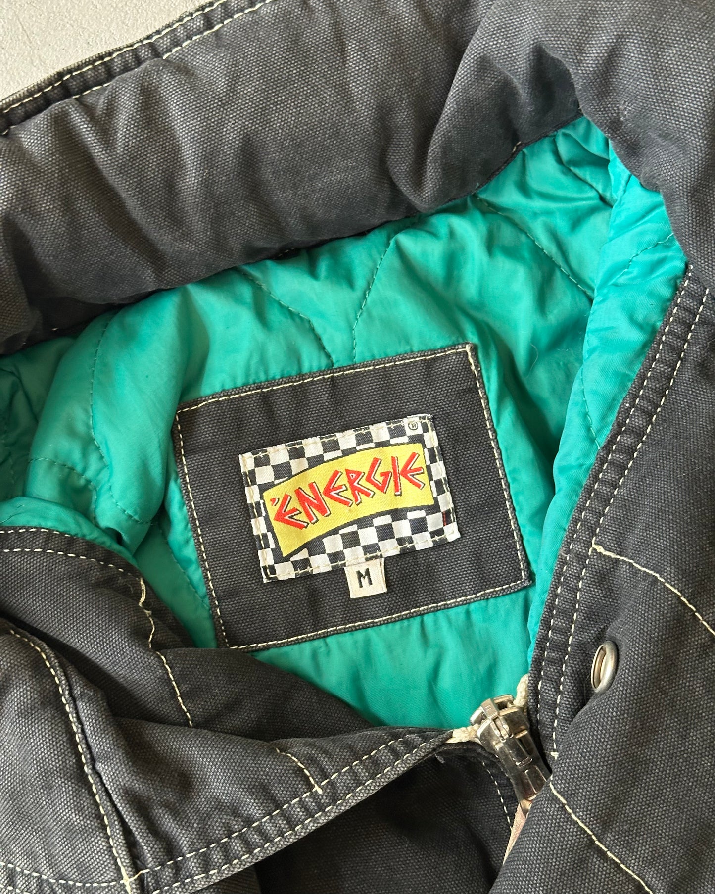 Années 90 - Veste croisée noire Energie - M